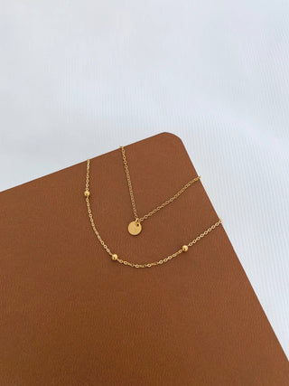 Delicate Golden Double Row Necklace